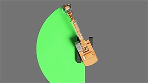 Animasi 3D Pemecah Batu Hidraulik